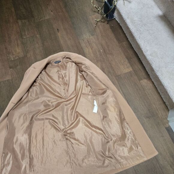 Bianco Ghiaccio Beige Coat Size 40 4 S - Picture 11 of 15